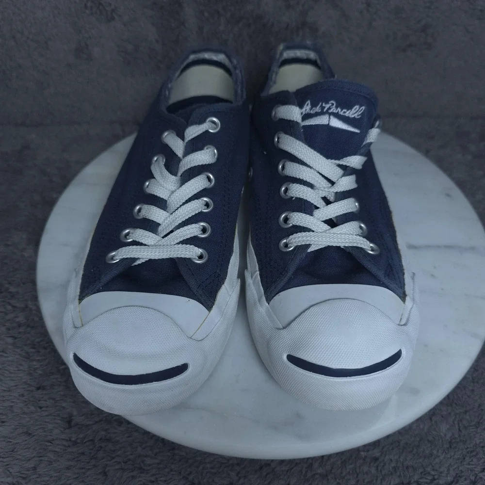 Converse Jack Purcell Shoes Mens Size 5.5 Blue Canvas Low Top Casual Sneakers